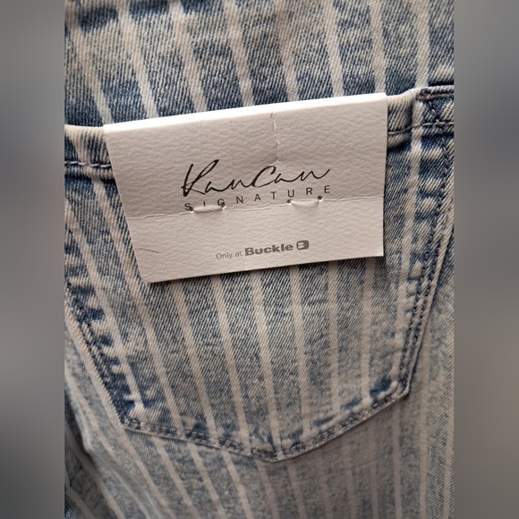 KanCan Blue and White Striped Flare Jeans Size 27 NWT - Picture 6 of 7